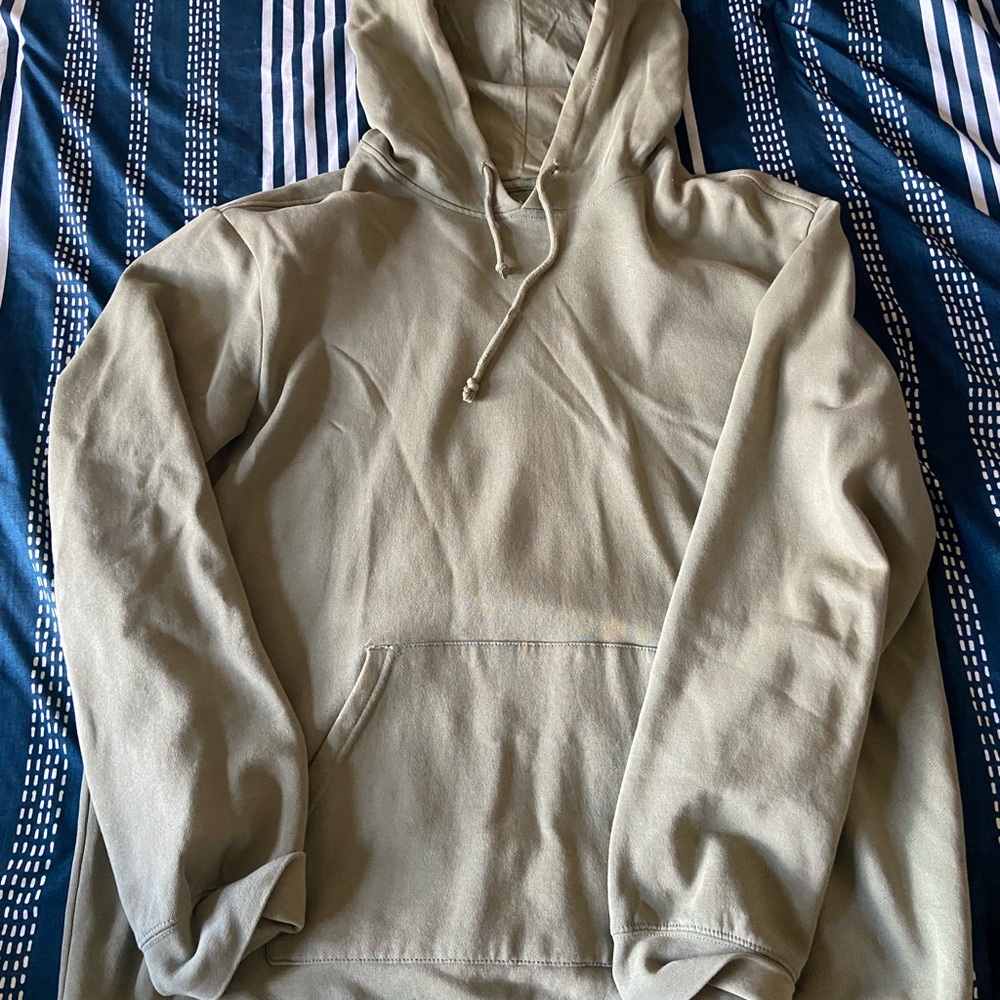Casual Olive Green Hoodie